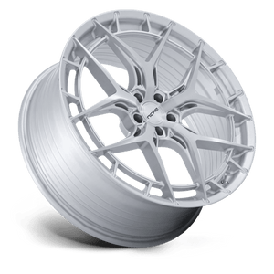 Niche NC286 RIVIERA Gloss Silver W/ Brushed Face 20x10.5 +38 5x112mm 72.6mm - Wheelwiz