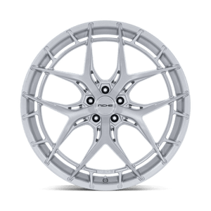 Niche NC286 RIVIERA Gloss Silver W/ Brushed Face 20x10.5 +38 5x112mm 72.6mm - Wheelwiz