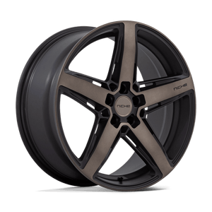 Niche M271 TERAMO Matte Black W Double Dark Tint 20x9.5 +25 5x114.3mm 70.7mm - Wheelwiz