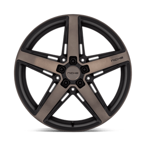 Niche M271 TERAMO Matte Black W Double Dark Tint 20x9.5 +25 5x114.3mm 70.7mm - Wheelwiz