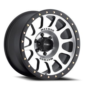 Method Race Wheels NV MR305 Black W/ Machined Face-Black Street Loc 16x8 0 6x139.7mm 108mm - Wheelwiz