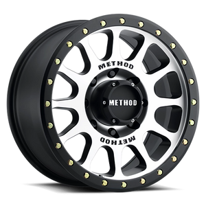 Method Race Wheels NV MR305 Black W/ Machined Face-Black Street Loc 17x8.5 0 8x170mm 130.81mm
