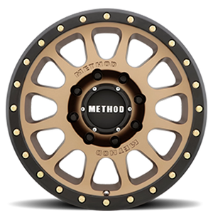 Method Race Wheels NV MR305 Method Bronze W/ Black Street Loc 20x9 +18 8x165.1mm 130.81mm
