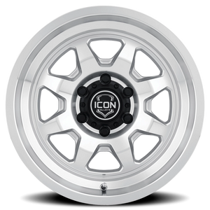 Icon Alloys Nuevo Machined Silver 17x8.5 -6 5x127mm 71.5mm