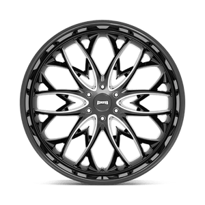 DUB S263 OG Gloss Black Milled 26x10 +25 6x139.7mm 106.1mm - Wheelwiz