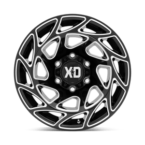 XD Series XD860 ONSLAUGHT Gloss Black Milled 20x12 -44 8x170mm 125.1mm - Wheelwiz