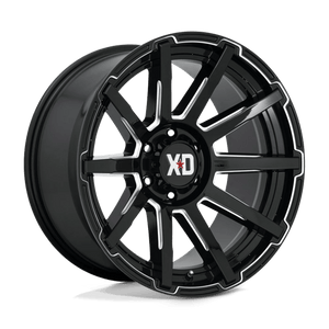XD Series XD847 OUTBREAK Gloss Black Milled 18x9 0 8x170mm 125.1mm - Wheelwiz
