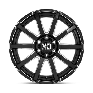 XD Series XD847 OUTBREAK Gloss Black Milled 22x10 -18 6x135mm 87.1mm - Wheelwiz