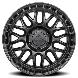 Lock Offroad Onyx Matte Black W/ Matte Black Ring 17x9 -12 5x127mm 71.5mm