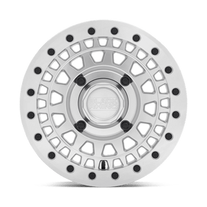Black Rhino PARKER UTV BEADLOCK Silver W/ Mirror Cut Face 14x7 +36 4x156mm 132mm - Wheelwiz