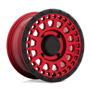 Black Rhino PARKER UTV Candy Red W/ Black Lip 14x7 +52 4x110mm 80.2mm - Wheelwiz