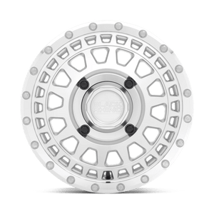 Black Rhino PARKER UTV Silver With Mirror Cut Face 14x7 +36 4x137mm 106.1mm - WheelWiz