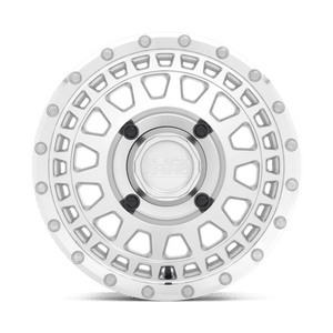 Black Rhino PARKER UTV Silver W/ Mirror Cut Face 15x7 +36 4x110mm 80.2mm - Wheelwiz