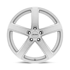 Petrol P2A Silver W/ Machined Cut Face 17x8 +35 5x120mm 76.1mm