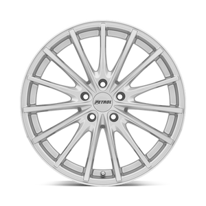 Petrol P3A Silver W/ Machined Cut Face 18x8 +40 5x108mm 72.1mm