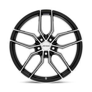Petrol P5C Gloss Black W/ Mach Cut Face 18x8 +40 5x105mm 72.1mm - Wheelwiz