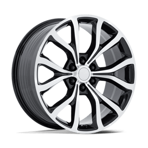 OE Creations PR230 Gloss Black W/ Machined Face 24x10 +31 6x135mm 87.1mm - Wheelwiz