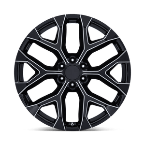 OE Creations PR177 Gloss Black Milled 22x9 +24 6x139.7mm 78.1mm - Wheelwiz