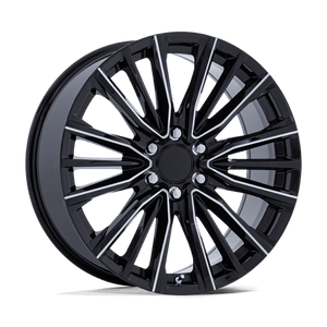 OE Creations PR223 Gloss Black Milled 22x9 +28 6x139.7mm 78.1mm - Wheelwiz