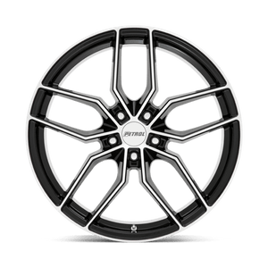 Petrol P5C Gloss Black W/ Mach Cut Face 18x8 +40 5x105mm 72.1mm - Wheelwiz