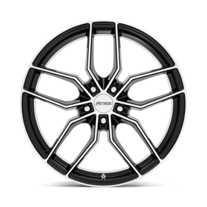 Petrol P5C Gloss Black W/ Mach Cut Face 20x8.5 +40 5x108mm 72.1mm - Wheelwiz