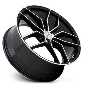 Petrol P5C Gloss Black W/ Mach Cut Face 19x8 +40 5x115mm 76.1mm - Wheelwiz