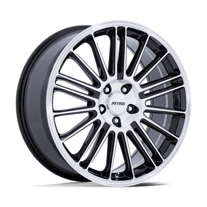 Petrol PE001 P1D Gloss Black W/ Machined Face 20x8.5 +40 5x115mm 72.6mm - Wheelwiz