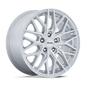 Petrol PE004 P3E Machined Brushed Gloss Silver 17x8 +40 5x110mm 72.6mm - Wheelwiz