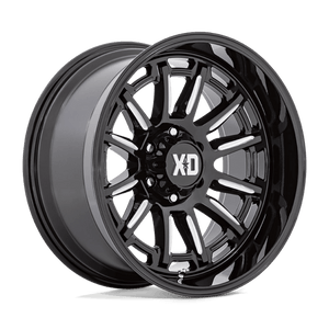 XD Series XD865 PHOENIX Gloss Black Milled 20x9 +18 5x150mm 110.1mm - Wheelwiz