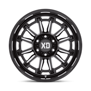 XD Series XD865 PHOENIX Gloss Black Milled 20x9 +18 6x139.7mm 106.1mm - Wheelwiz