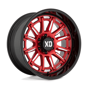XD Series XD865 PHOENIX Candy Red Milled W/ Black Lip 20x9 0 6x139.7mm 106.1mm - Wheelwiz