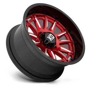 XD Series XD865 PHOENIX Candy Red Milled W/ Black Lip 20x9 +18 6x114.3mm 66.1mm - Wheelwiz