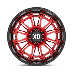 XD Series XD865 PHOENIX Candy Red Milled W/ Black Lip 20x10 -18 5x127mm 71.5mm - Wheelwiz