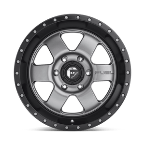 Fuel Offroad D619 PODIUM Matte Gun Metal Black Bead Ring 18x9 -12 5x127mm 78.1mm - WheelWiz
