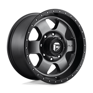 Fuel Offroad D619 PODIUM Matte Gunmetal Black Bead Ring 18x9 +20 8x180mm 124.2mm - Wheelwiz