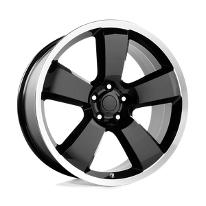 OE Creations PR119 Gloss Black/machined Lip 20x9 +20 5x115mm 71.5mm - WheelWiz