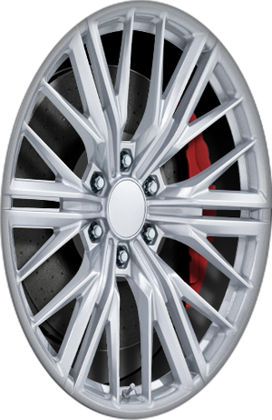 OE Creations PR227 Gloss Silver 24x10 +24 6x139.7mm 78.1mm