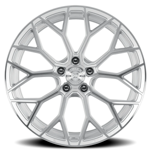 Dolce Performance Pista Gloss Silver W/ Machined Face 19x8.5 +28 5x112mm 66.56mm
