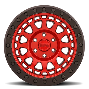 Black Rhino PRIMM BEADLOCK Candy Red W/ Black Ring 17x8.5 -38 5x127mm 71.5mm - Wheelwiz