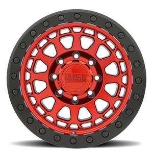 Black Rhino PRIMM BEADLOCK Candy Red W/ Black Ring 17x8.5 -38 8x165.1mm 125.1mm - Wheelwiz