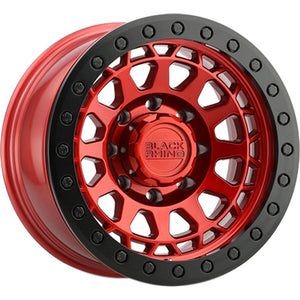 Black Rhino PRIMM BEADLOCK Candy Red W/ Black Ring 17x8.5 -38 8x170mm 125.1mm - Wheelwiz