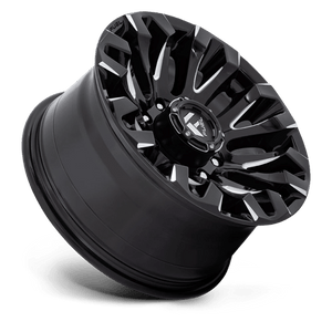 Fuel Offroad D828 QUAKE Gloss Black Milled 18x9 +1 8x180mm 124.2mm - Wheelwiz