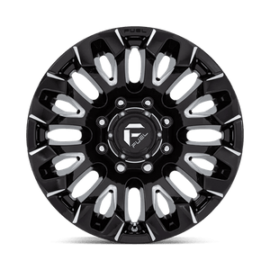 Fuel Offroad D828 QUAKE Gloss Black Milled 18x9 +1 8x180mm 124.2mm - Wheelwiz