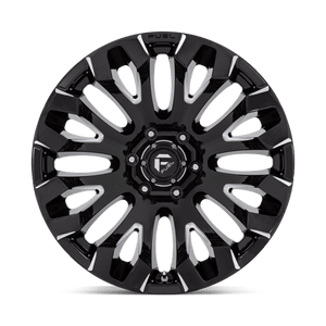 Fuel Offroad D828 QUAKE Gloss Black Milled 20x10 -18 6x139.7mm 106.1mm - Wheelwiz