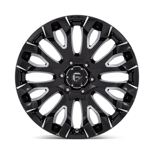 Fuel Offroad D828 QUAKE Gloss Black Milled 20x9 +1 6x139.7mm 106.1mm - Wheelwiz