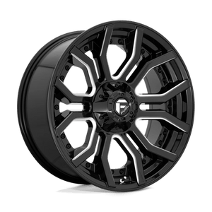 Fuel Offroad D711 RAGE Gloss Black Milled 22x10 -18 6x135|6x139.7mm 106.1mm - Wheelwiz