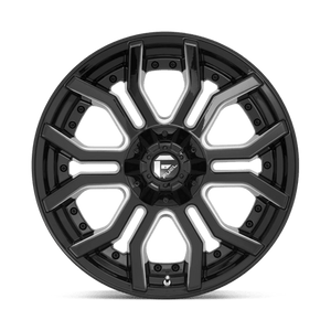 Fuel Offroad D711 RAGE Gloss Black Milled 20x9 +1 5x127|5x139.7mm 87.1mm - Wheelwiz
