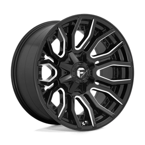 Fuel Offroad D711 RAGE Gloss Black Milled 20x10 -18 8x165.1mm 125.1mm - Wheelwiz