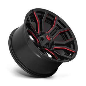 Fuel Offroad D712 RAGE Gloss Black Red Tinted Clear 20x10 -18 6x135|6x139.7mm 106.1mm - Wheelwiz