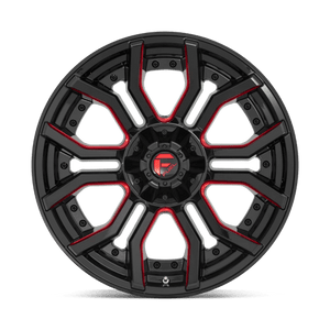 Fuel Offroad D712 RAGE Gloss Black Red Tinted Clear 20x10 -18 6x135|6x139.7mm 106.1mm - Wheelwiz